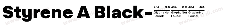 Styrene A Black字体转换